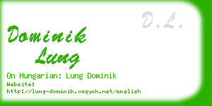 dominik lung business card